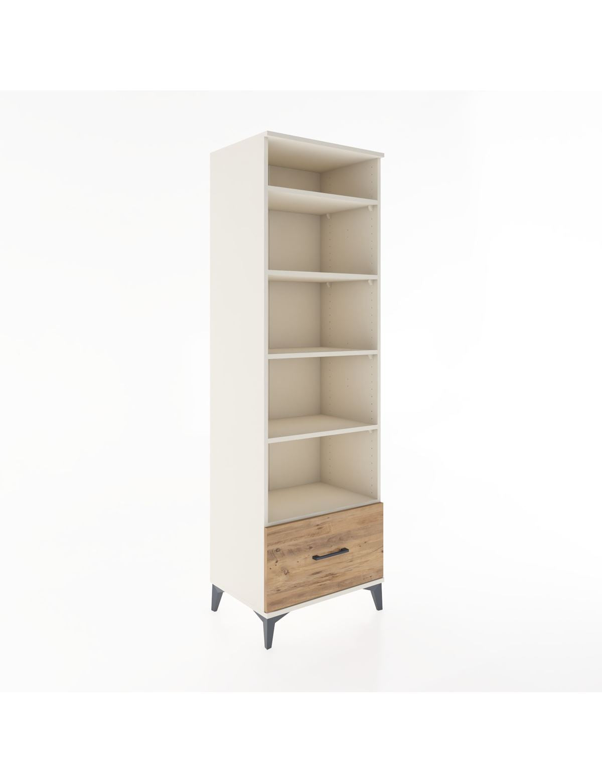 Hyperion Dolap 5 Raflı Tek Çekmeceli 60x44x195 Aytaşı-Çam