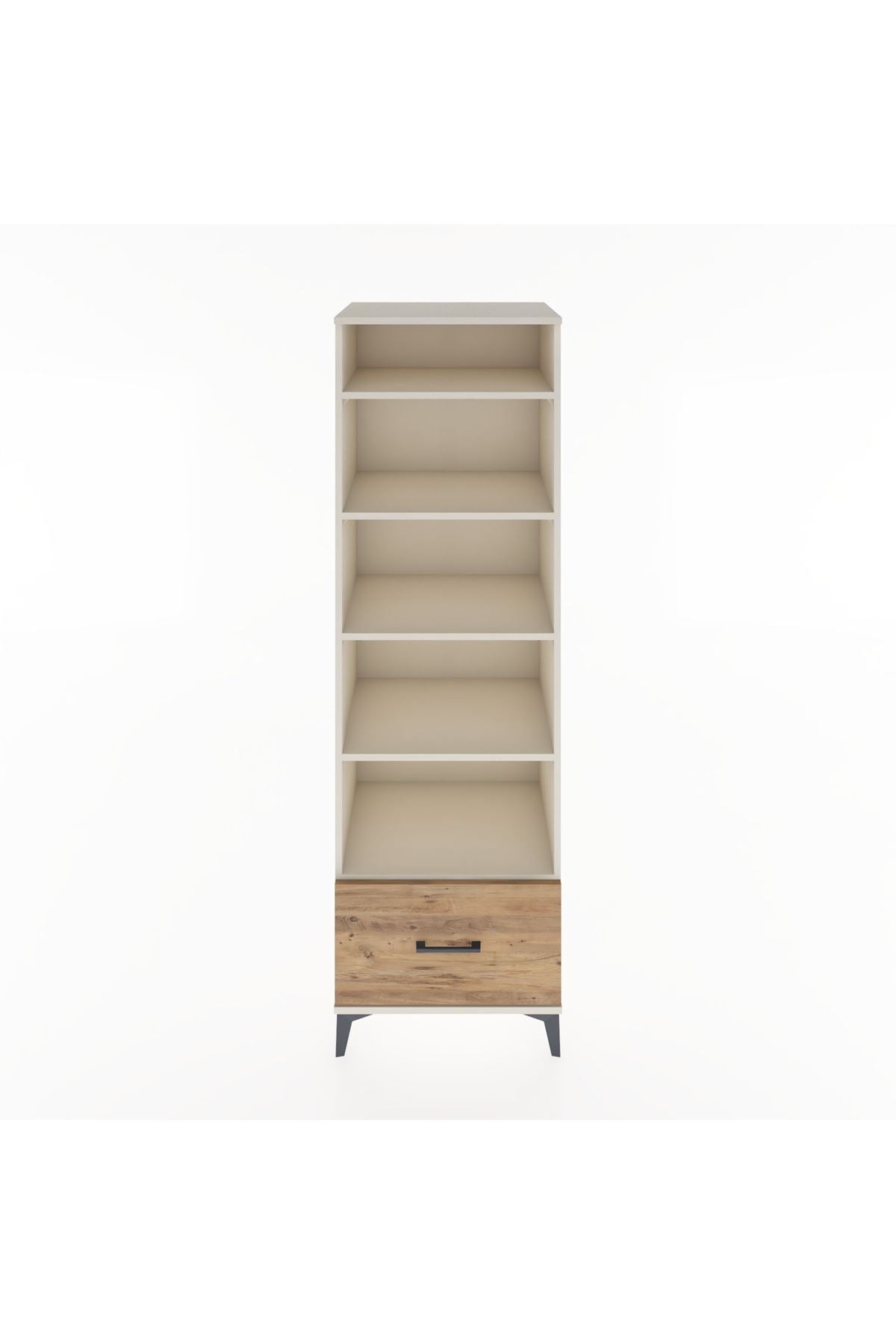 Hyperion Dolap 5 Raflı Tek Çekmeceli 60x44x195 Aytaşı-Çam