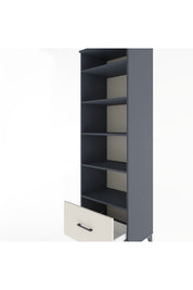 Hyperion Dolap 5 Raflı Tek Çekmeceli 60x44x195 Antrasit-Aytaşı