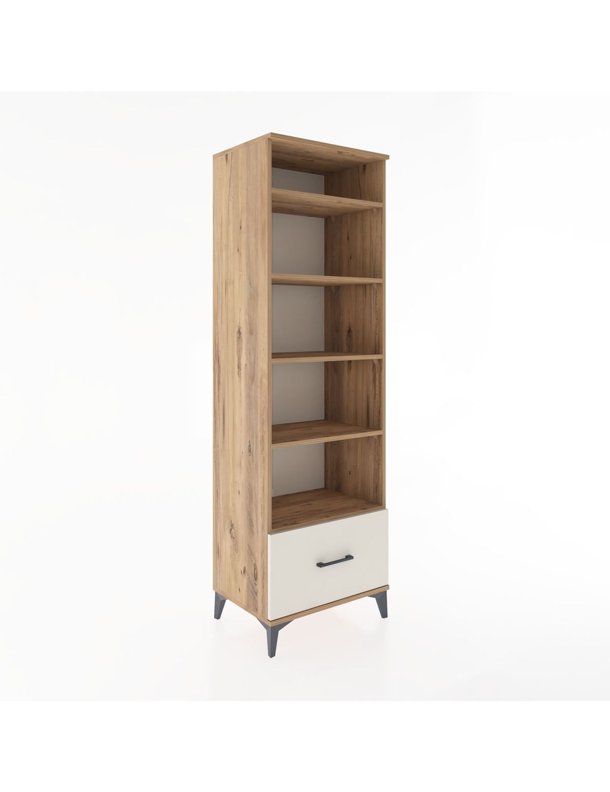 Hyperion Dolap 5 Raflı Tek Çekmeceli 60x44x195 Çam-Aytaşı