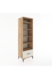Hyperion Dolap 5 Raflı Tek Çekmeceli 60x44x195 Çam-Aytaşı