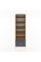 Hyperion Dolap 5 Raflı Tek Çekmeceli 60x44x195 Çam-Antrasit