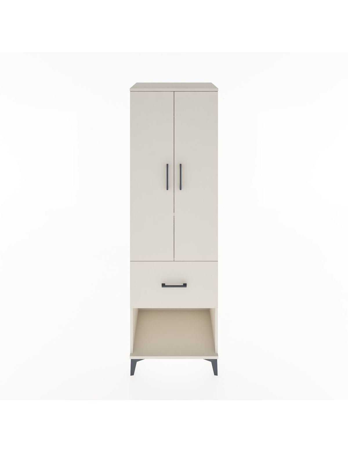 Hyperion Dolap 2 Raflı Tek Çekmeceli Tek Askılı 60x44x195 Aytaşı-Aytaşı