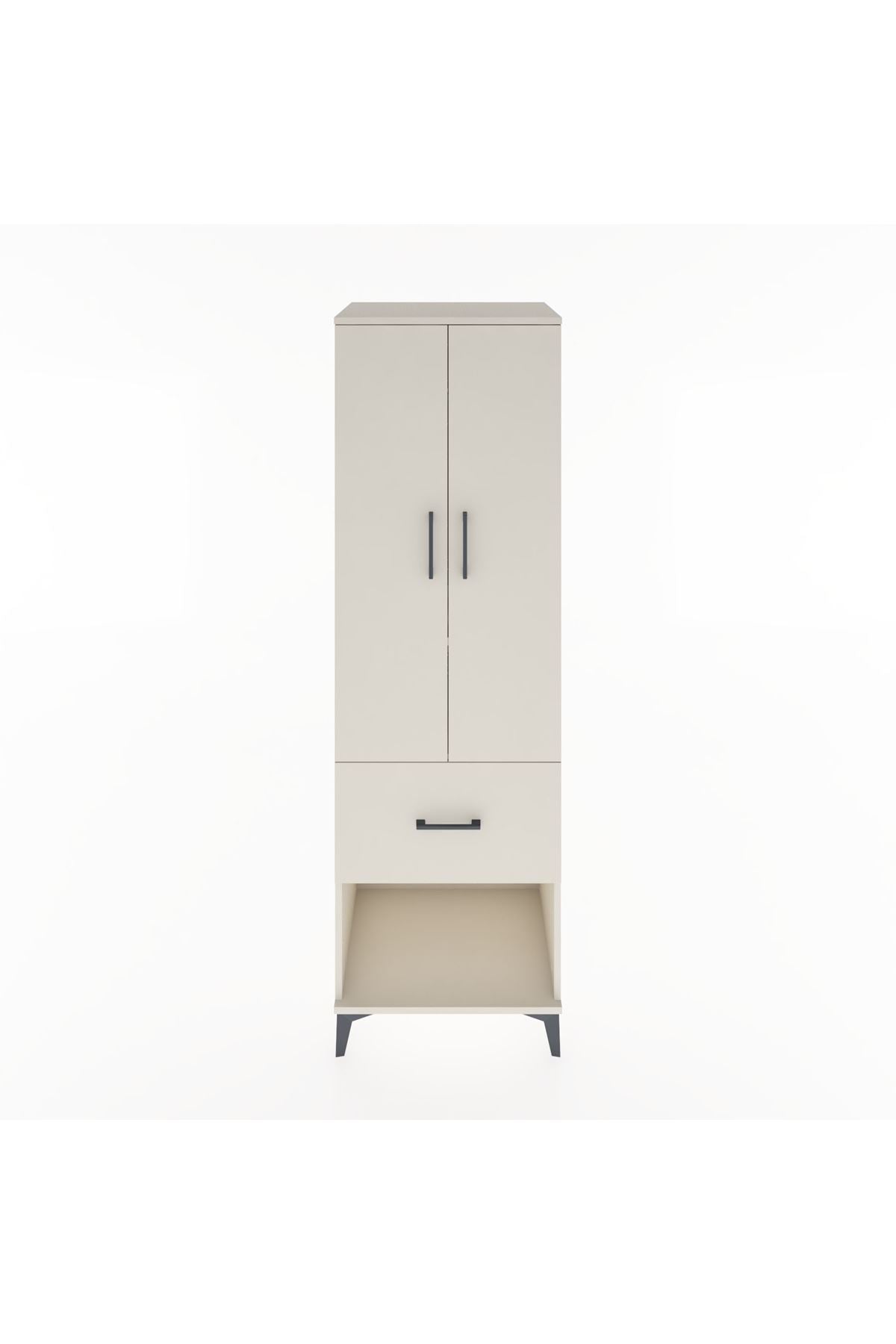 Hyperion Dolap 2 Raflı Tek Çekmeceli Tek Askılı 60x44x195 Aytaşı-Aytaşı