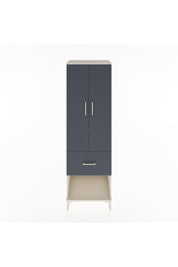 Hyperion Dolap 2 Raflı Tek Çekmeceli Tek Askılı 60x44x195 Aytaşı-Antrasit