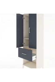 Hyperion Dolap 2 Raflı Tek Çekmeceli Tek Askılı 60x44x195 Aytaşı-Antrasit