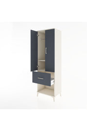 Hyperion Dolap 2 Raflı Tek Çekmeceli Tek Askılı 60x44x195 Aytaşı-Antrasit