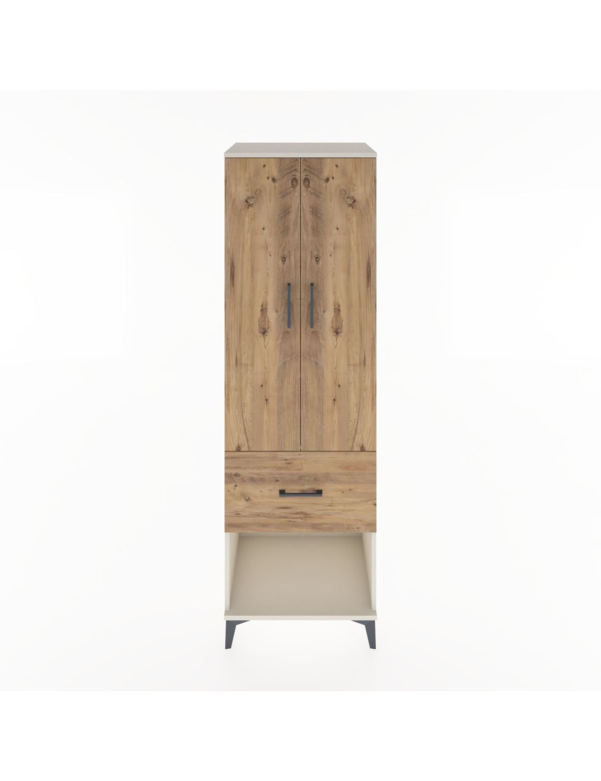 Hyperion Dolap 2 Raflı Tek Çekmeceli Tek Askılı 60x44x195 Aytaşı-Çam