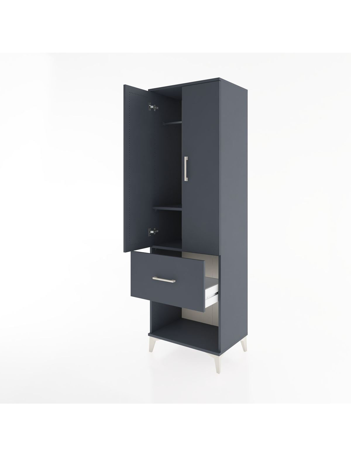 Hyperion Dolap 2 Raflı Tek Çekmeceli Tek Askılı 60x44x195 - S59M025V5B