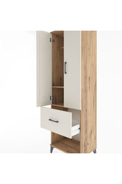 Hyperion Dolap 2 Raflı Tek Çekmeceli Tek Askılı 60x44x195 Çam-Aytaşı