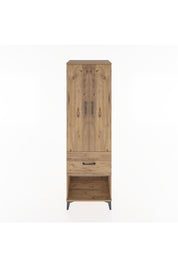 Hyperion Dolap 2 Raflı Tek Çekmeceli Tek Askılı 60x44x195 Çam-Çam