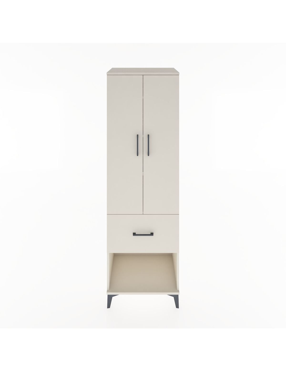 Hyperion Dolap 4 Raflı Tek Çekmeceli 2 Kapaklı 60x44x195 Aytaşı-Aytaşı