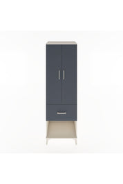 Hyperion Dolap 4 Raflı Tek Çekmeceli 2 Kapaklı 60x44x195 Aytaşı-Antrasit