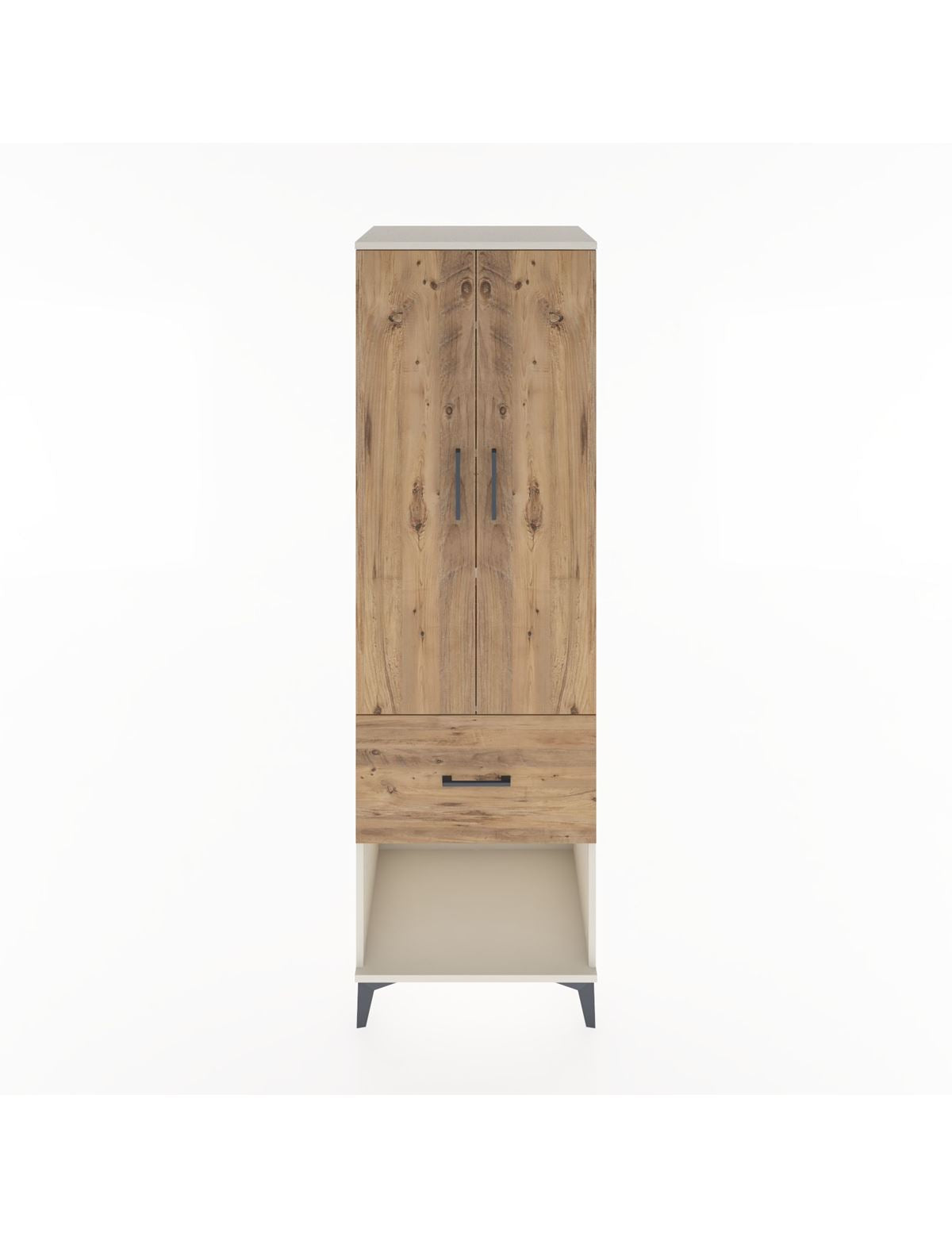 Hyperion Dolap 4 Raflı Tek Çekmeceli 2 Kapaklı 60x44x195 Aytaşı-Çam