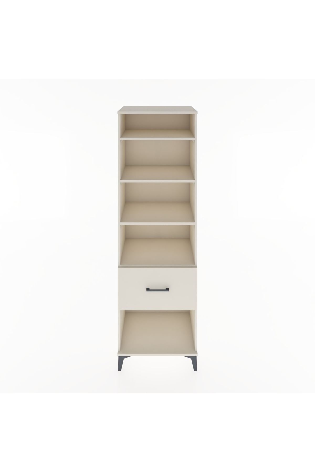 Hyperion Dolap 4 Raflı Tek Çekmeceli 60x44x195 Aytaşı-Aytaşı