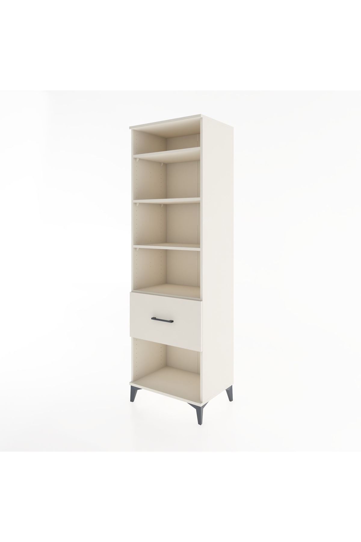 Hyperion Dolap 4 Raflı Tek Çekmeceli 60x44x195 Aytaşı-Aytaşı