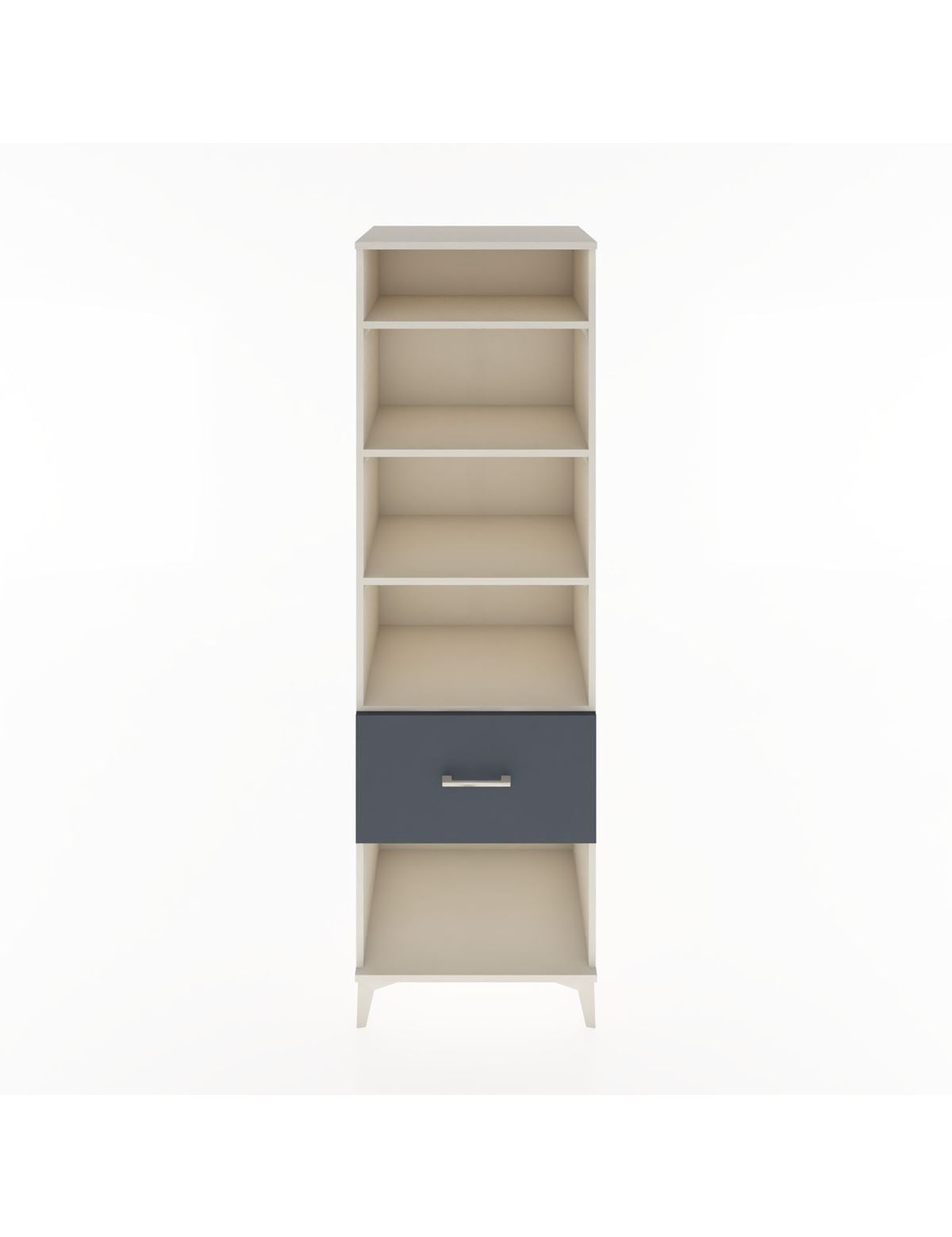 Hyperion Dolap 4 Raflı Tek Çekmeceli 60x44x195 Aytaşı-Antrasit