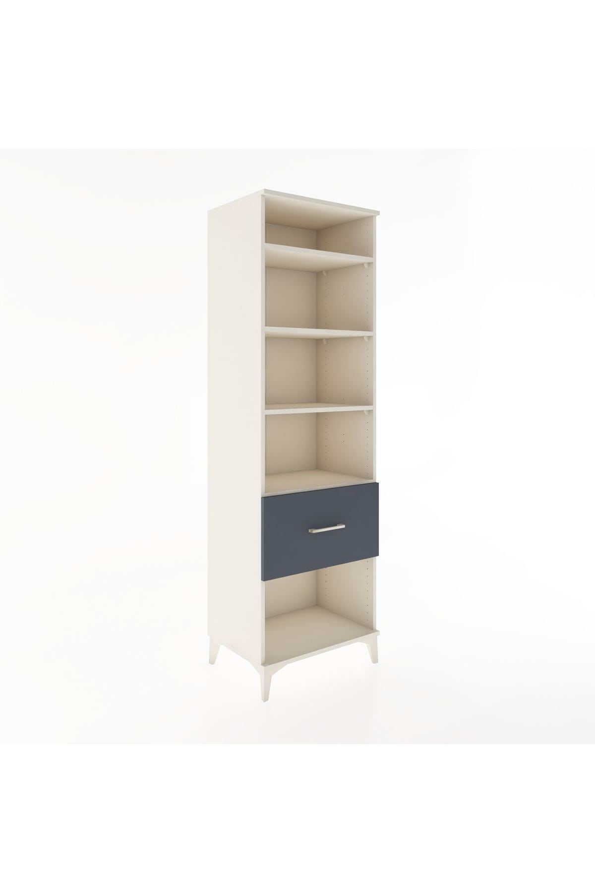 Hyperion Dolap 4 Raflı Tek Çekmeceli 60x44x195 Aytaşı-Antrasit