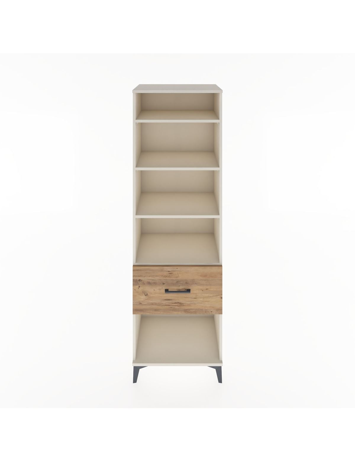 Hyperion Dolap 4 Raflı Tek Çekmeceli 60x44x195 Aytaşı-Çam