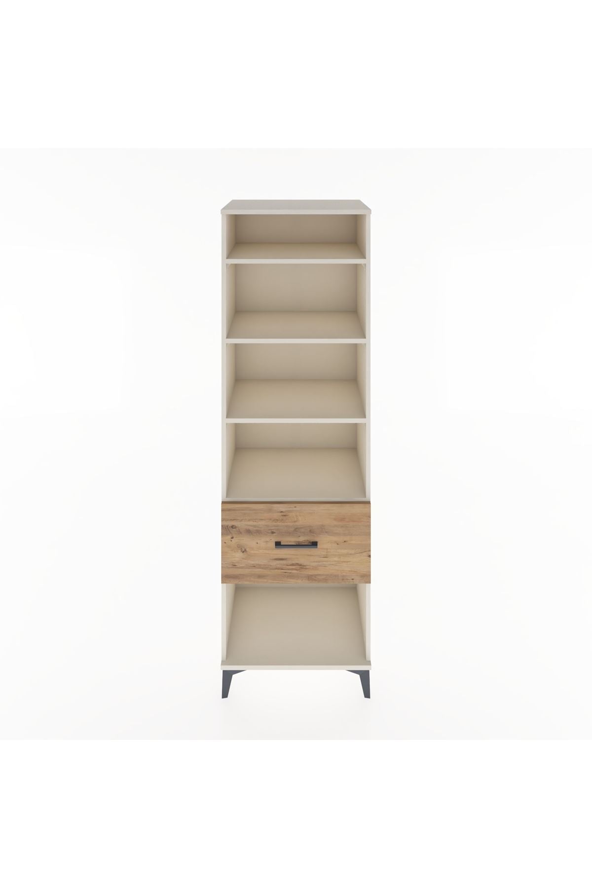 Hyperion Dolap 4 Raflı Tek Çekmeceli 60x44x195 Aytaşı-Çam