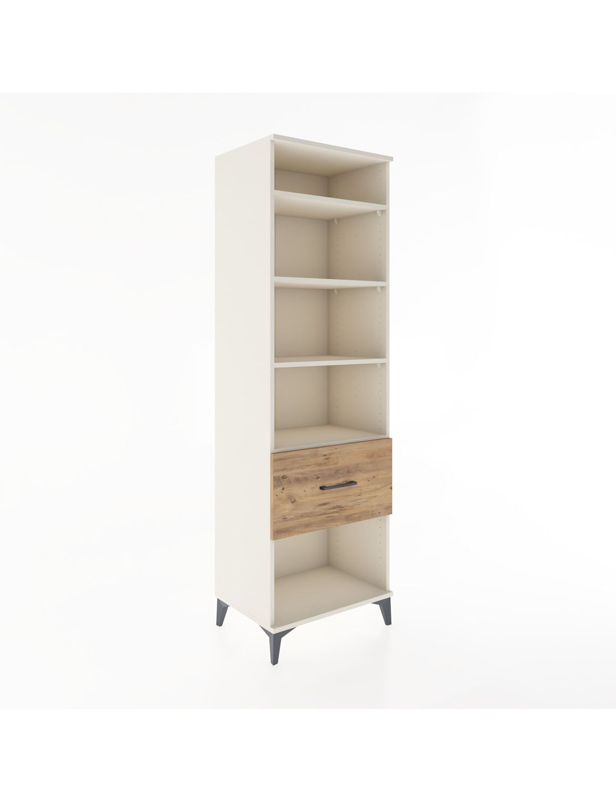 Hyperion Dolap 4 Raflı Tek Çekmeceli 60x44x195 Aytaşı-Çam