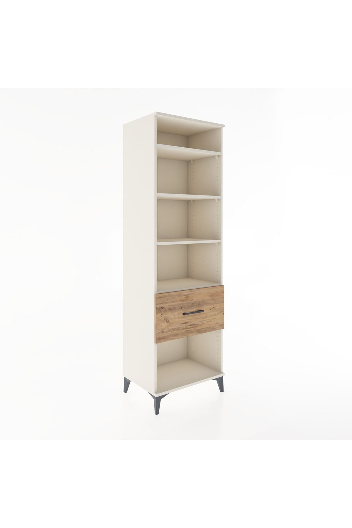 Hyperion Dolap 4 Raflı Tek Çekmeceli 60x44x195 Aytaşı-Çam