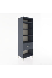 Hyperion Dolap 4 Raflı Tek Çekmeceli 60x44x195 Antrasit-Antrasit