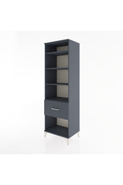 Hyperion Dolap 4 Raflı Tek Çekmeceli 60x44x195 Antrasit-Antrasit