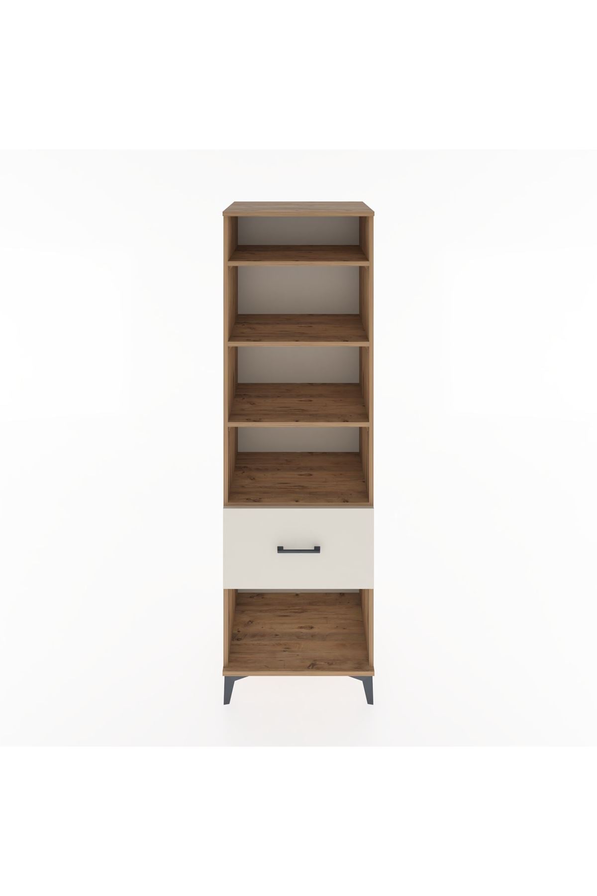 Hyperion Dolap 4 Raflı Tek Çekmeceli 60x44x195 Çam-Aytaşı