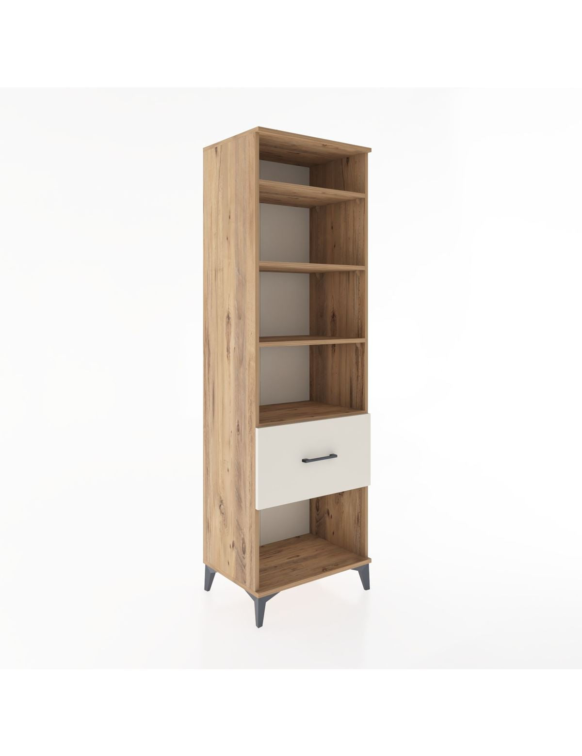 Hyperion Dolap 4 Raflı Tek Çekmeceli 60x44x195 Çam-Aytaşı