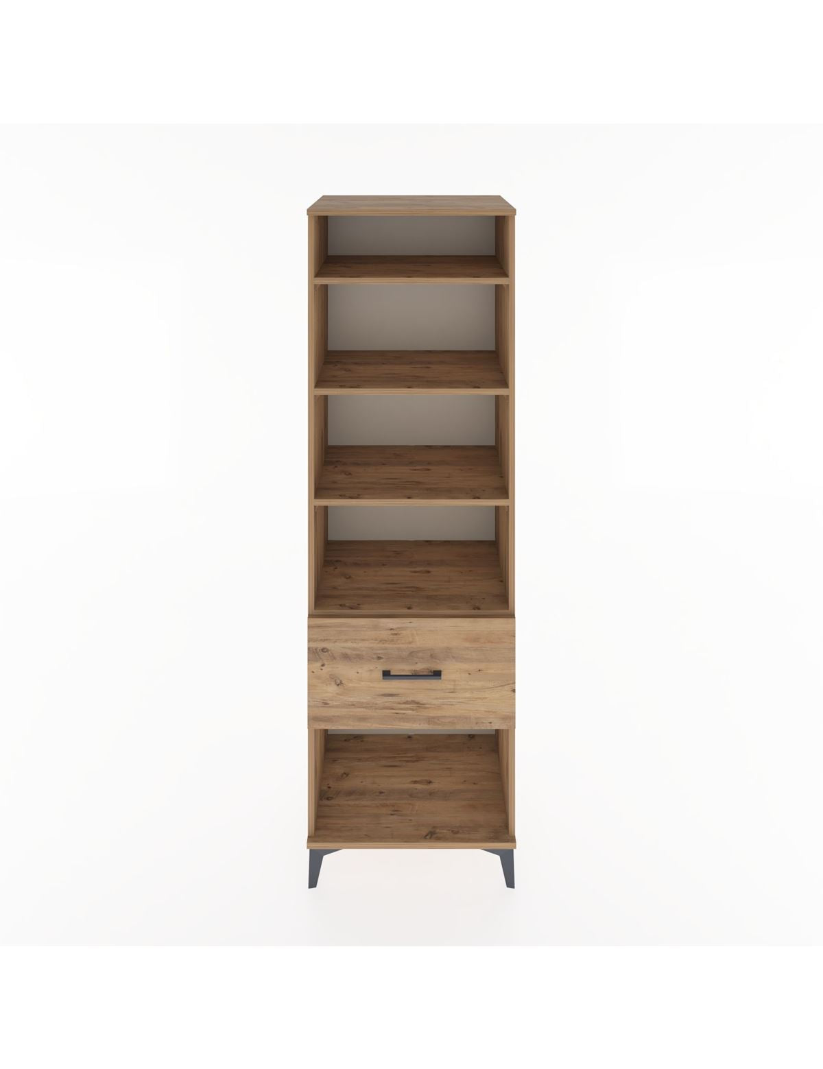 Hyperion Dolap 4 Raflı Tek Çekmeceli 60x44x195 Çam-Çam