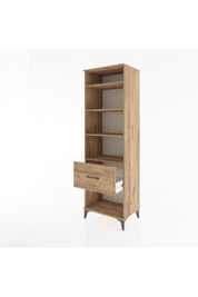 Hyperion Dolap 4 Raflı Tek Çekmeceli 60x44x195 Çam-Çam