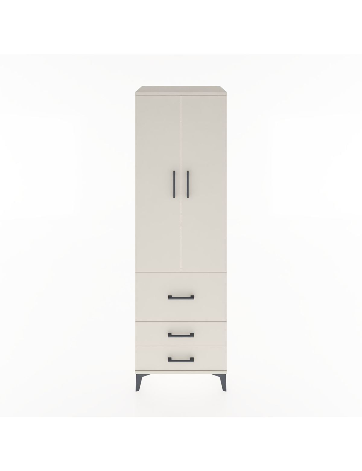 Hyperion Dolap 2 Raflı 3 Çekmeceli Tek Askılı 60x44x195 Aytaşı-Aytaşı