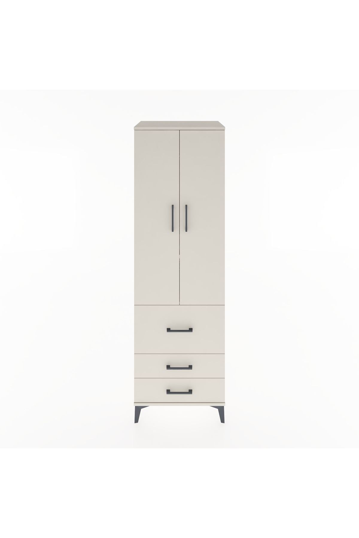 Hyperion Dolap 2 Raflı 3 Çekmeceli Tek Askılı 60x44x195 Aytaşı-Aytaşı