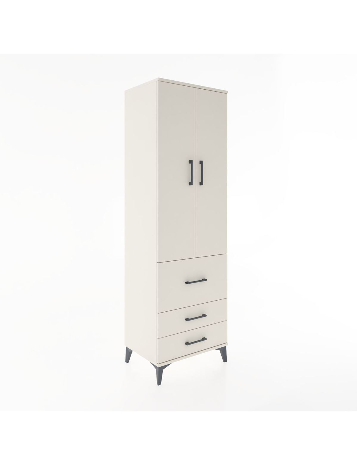 Hyperion Dolap 2 Raflı 3 Çekmeceli Tek Askılı 60x44x195 Aytaşı-Aytaşı