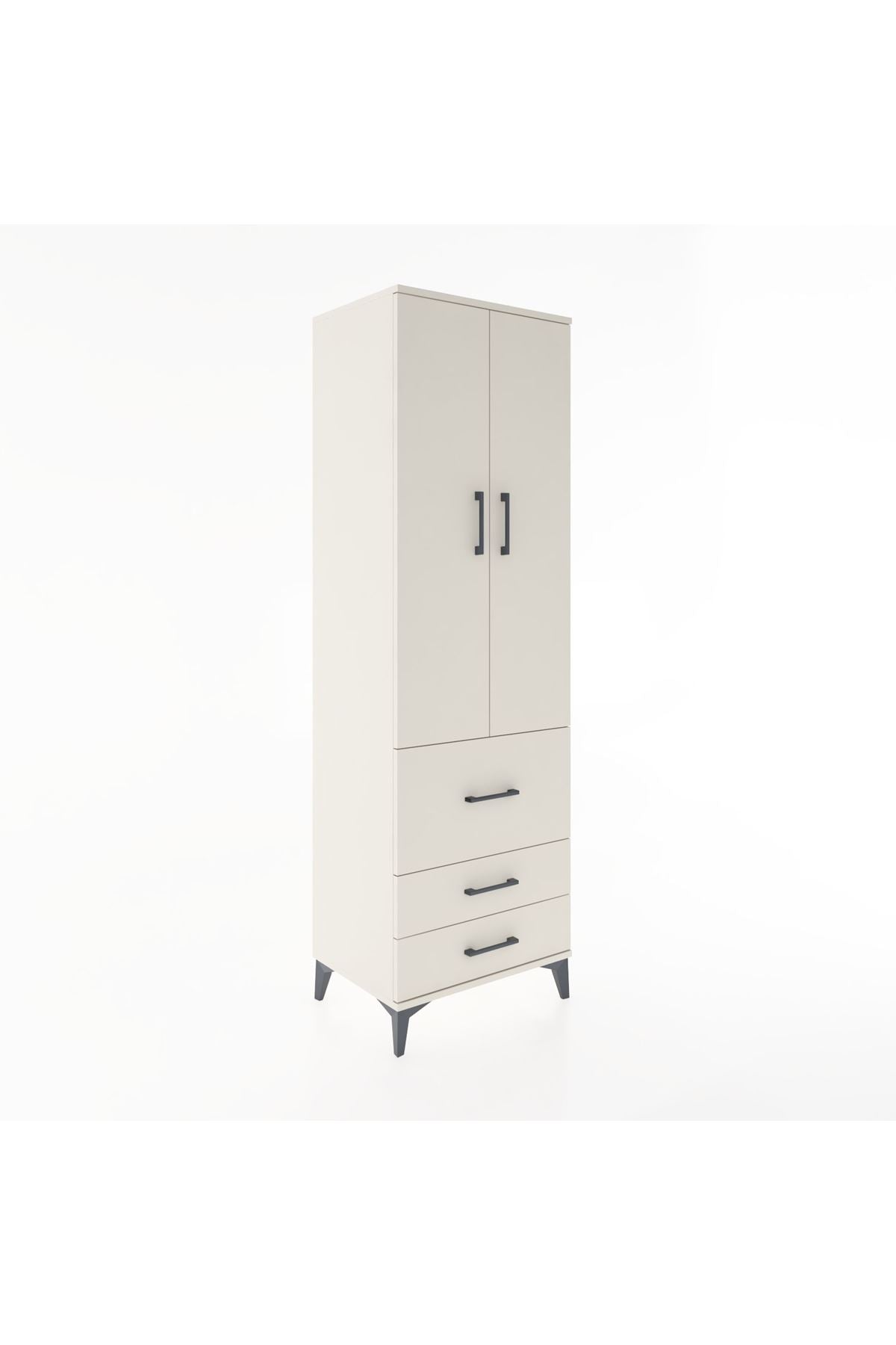 Hyperion Dolap 2 Raflı 3 Çekmeceli Tek Askılı 60x44x195 Aytaşı-Aytaşı