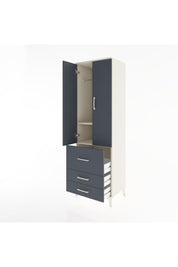 Hyperion Dolap 2 Raflı 3 Çekmeceli Tek Askılı 60x44x195 Aytaşı-Antrasit