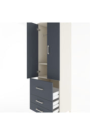 Hyperion Dolap 2 Raflı 3 Çekmeceli Tek Askılı 60x44x195 Aytaşı-Antrasit