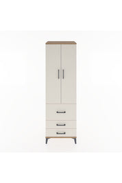 Hyperion Dolap 2 Raflı 3 Çekmeceli Tek Askılı 60x44x195 Çam-Aytaşı