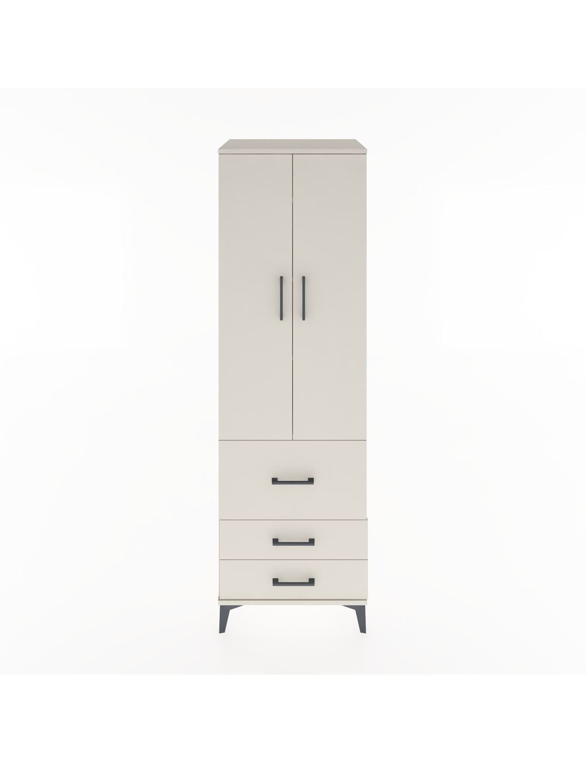 Hyperion Dolap 4 Raflı 3 Çekmeceli 2 Kapaklı 60x44x195 Aytaşı-Aytaşı