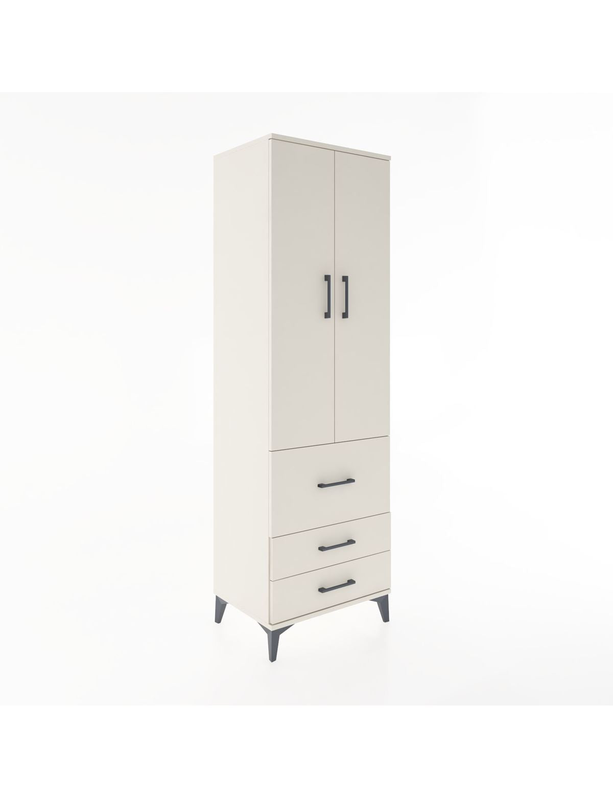 Hyperion Dolap 4 Raflı 3 Çekmeceli 2 Kapaklı 60x44x195 Aytaşı-Aytaşı