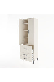 Hyperion Dolap 4 Raflı 3 Çekmeceli 2 Kapaklı 60x44x195 Aytaşı-Aytaşı