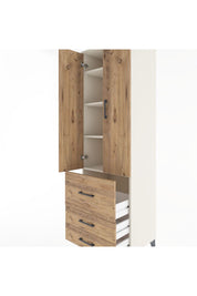 Hyperion Dolap 4 Raflı 3 Çekmeceli 2 Kapaklı 60x44x195 Aytaşı-Çam