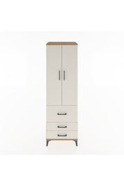 Hyperion Dolap 4 Raflı 3 Çekmeceli 2 Kapaklı 60x44x195 Çam-Aytaşı