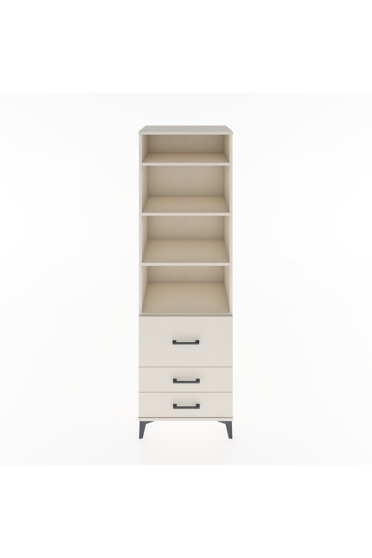 Hyperion Dolap 4 Raflı 3 Çekmeceli 60x44x195 Aytaşı-Aytaşı