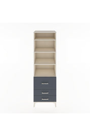 Hyperion Dolap 4 Raflı 3 Çekmeceli 60x44x195 Aytaşı-Antrasit