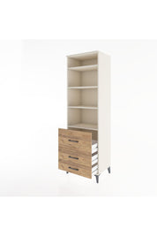 Hyperion Dolap 4 Raflı 3 Çekmeceli 60x44x195 Aytaşı-Çam