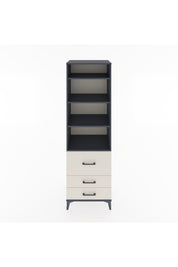 Hyperion Dolap 4 Raflı 3 Çekmeceli 60x44x195 Antrasit-Aytaşı