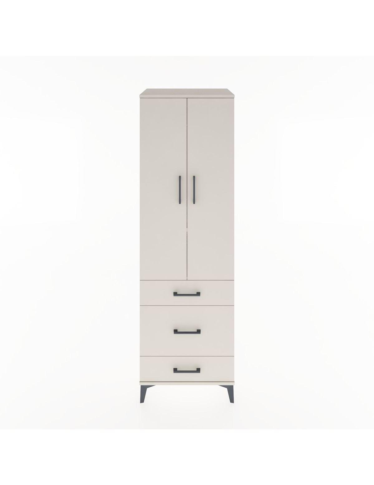 Hyperion Dolap 2 Raflı 3 Çekmeceli Tek Askılı 60x44x195 Aytaşı-Aytaşı