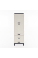 Hyperion Dolap 2 Raflı 3 Çekmeceli Tek Askılı 60x44x195